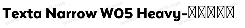 Texta Narrow W05 Heavy字体转换